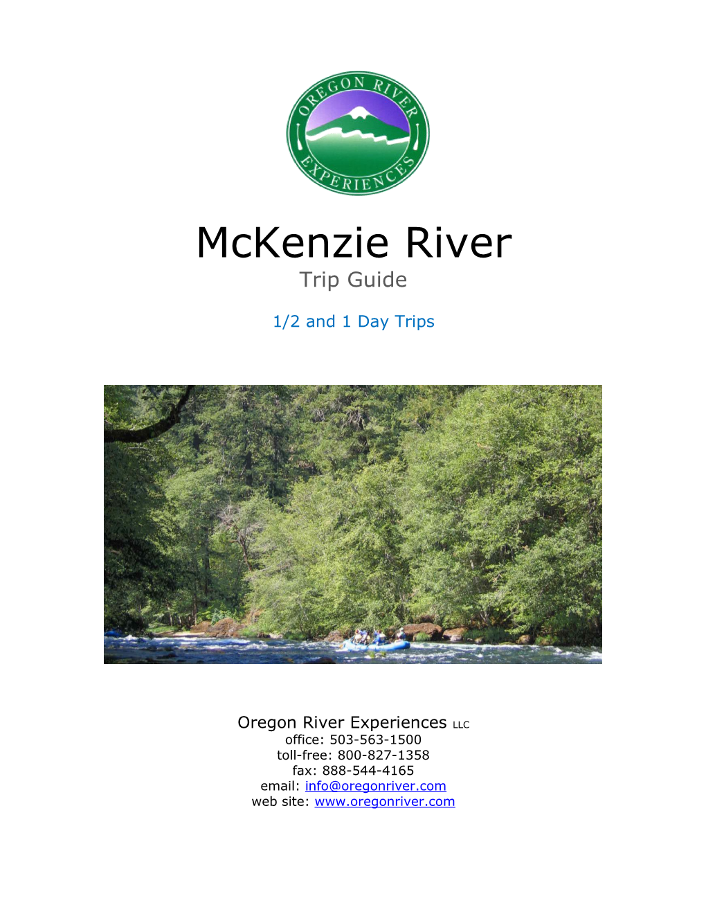 Mckenzie River Trip Guide