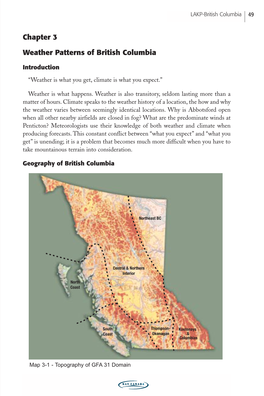 Chapter 3 Weather Patterns of British Columbia