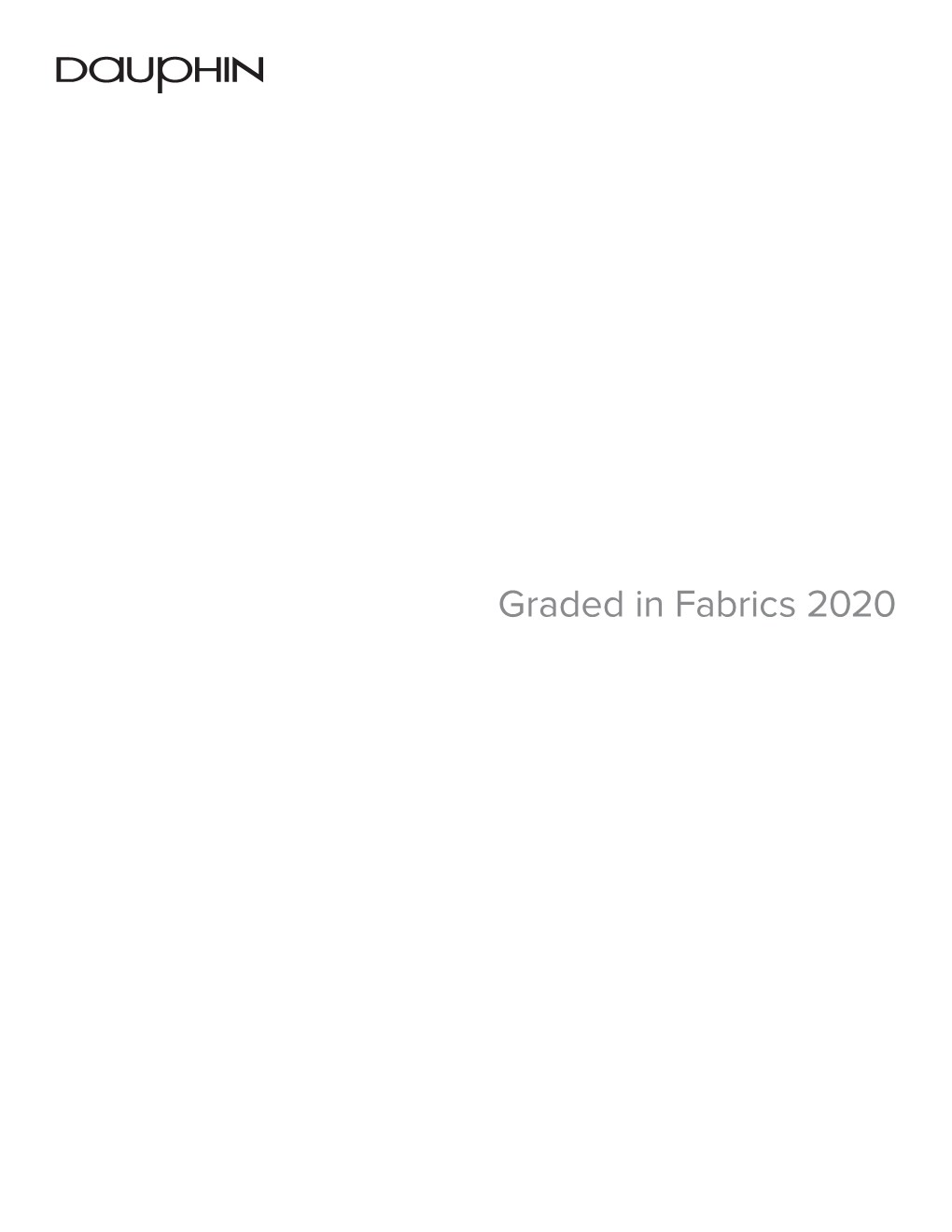Graded in Fabrics 2020 Table of Contents