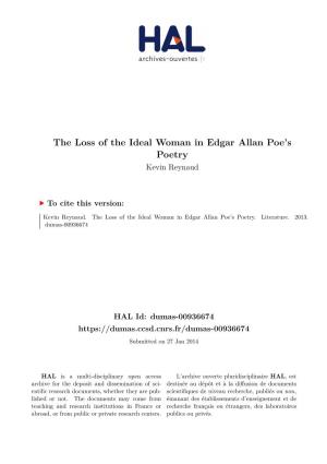 The Loss of the Ideal Woman in Edgar Allan Poe's Poetry