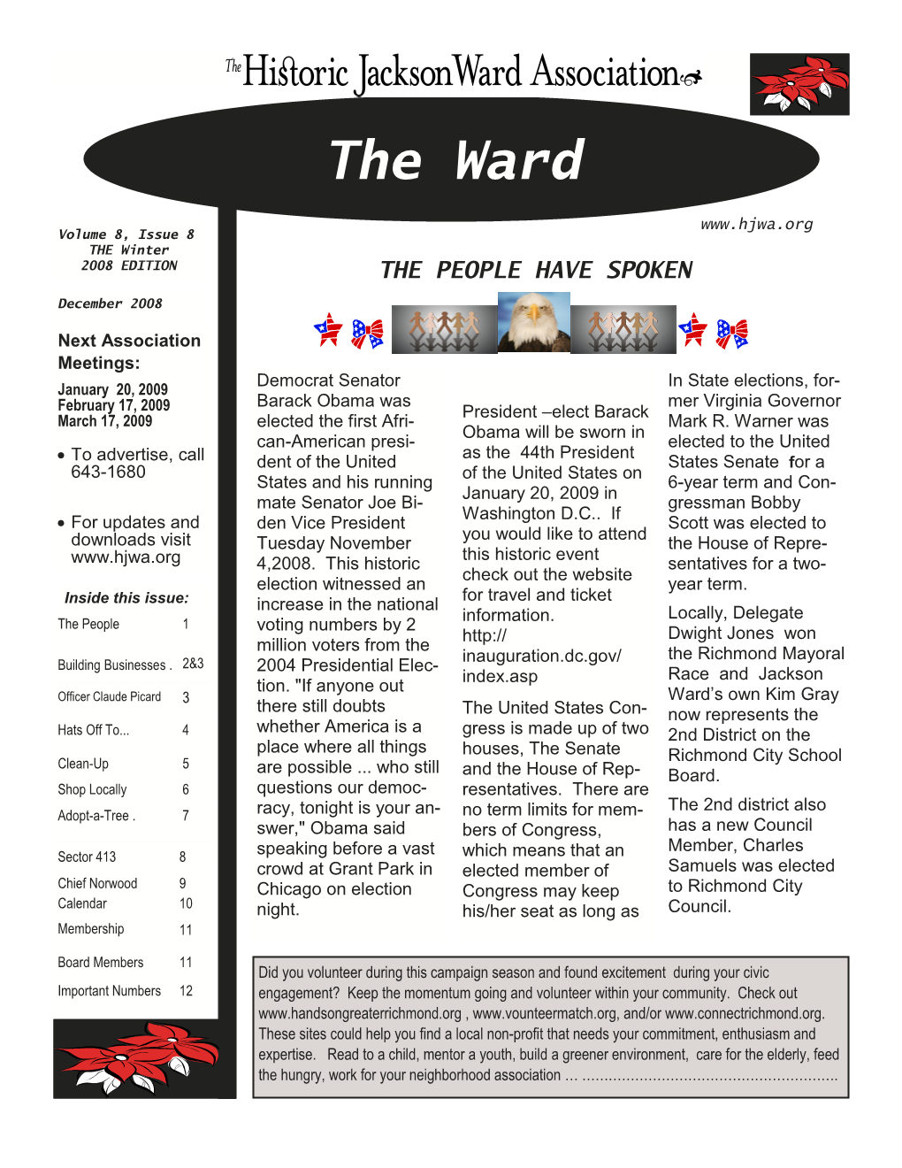 Winter Newsletter, 2008