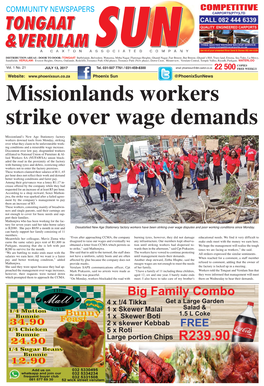 Missionlands Workers Strike Over Wage Demands