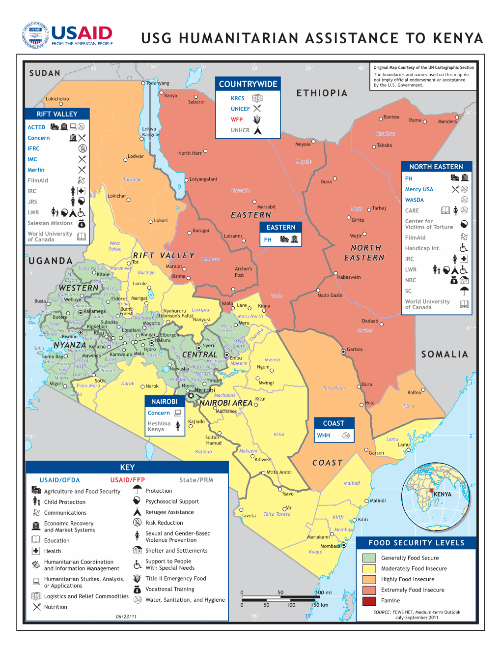 Usg Humanitarian Assistance to Kenya