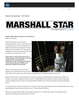 Marshall Star, September 7, 2011 Edition