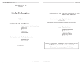 Nicolas Hodges, Piano Ferruccio Busoni (1866–1924) Giga, Bolero E Variazione, Study After Mozart, from an Die Jugend, Book III (1909)