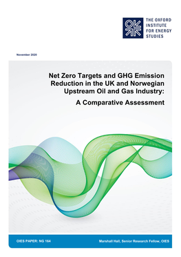 Net Zero Targets and GHG Emission Reduction in the UK and Norwegian Upstream Oil and Gas Industry: a Comparative Assessment