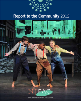 NJPAC Report to the Community (2012)