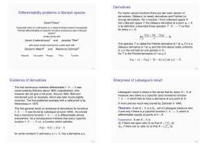 Differentiability Problems in Banach Spaces
