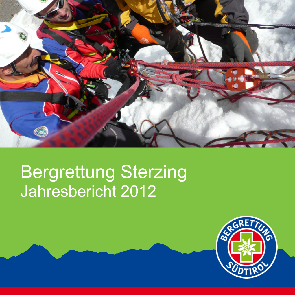 Bergrettung Sterzing Jahresbericht 2012