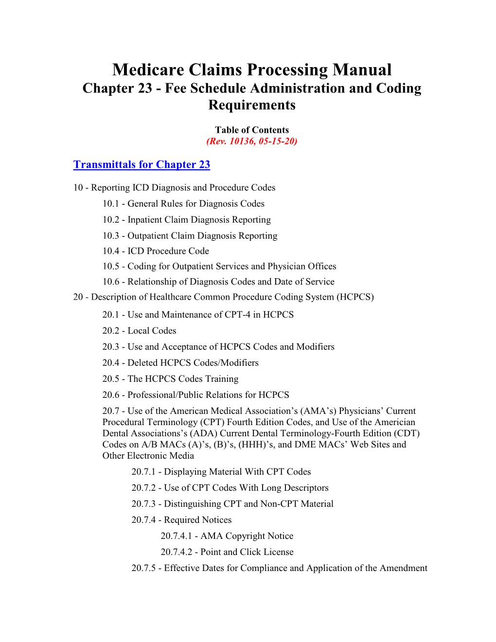 medicare-claims-processing-manual-chapter-23-fee-schedule