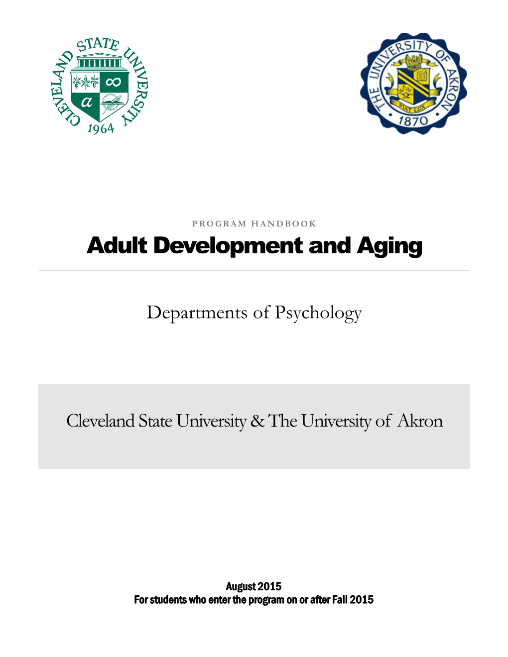 Adult Development and Aging