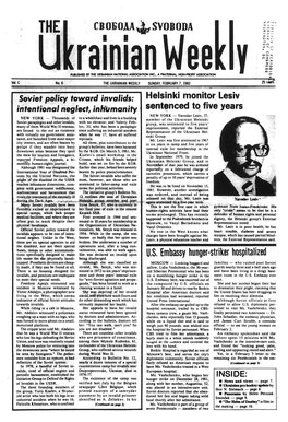 The Ukrainian Weekly 1982, No.6