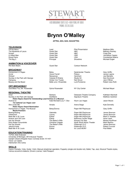 Brynn O'malley