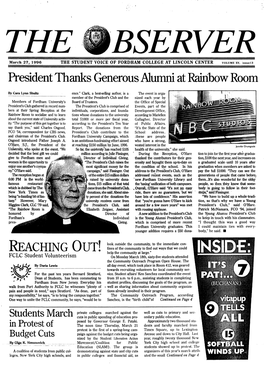 President Thanks Generous Alumni at Rainbow Room