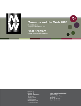 Museums and the Web 2006