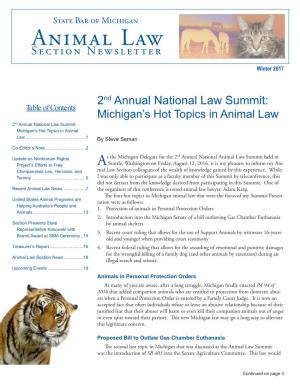Animal Law Section Newsletter