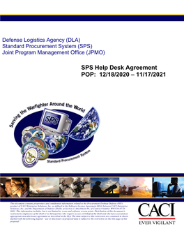 SPS Help Desk Agreement