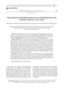 The Coexistence of Infundibular Pituicytoma and Cushing's Disease
