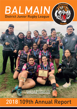 64930 Balmain District Junior Rugby League 109Th Annual Report.Cdr