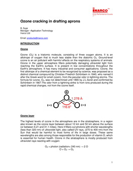 Ozone Cracking in Drafting Aprons