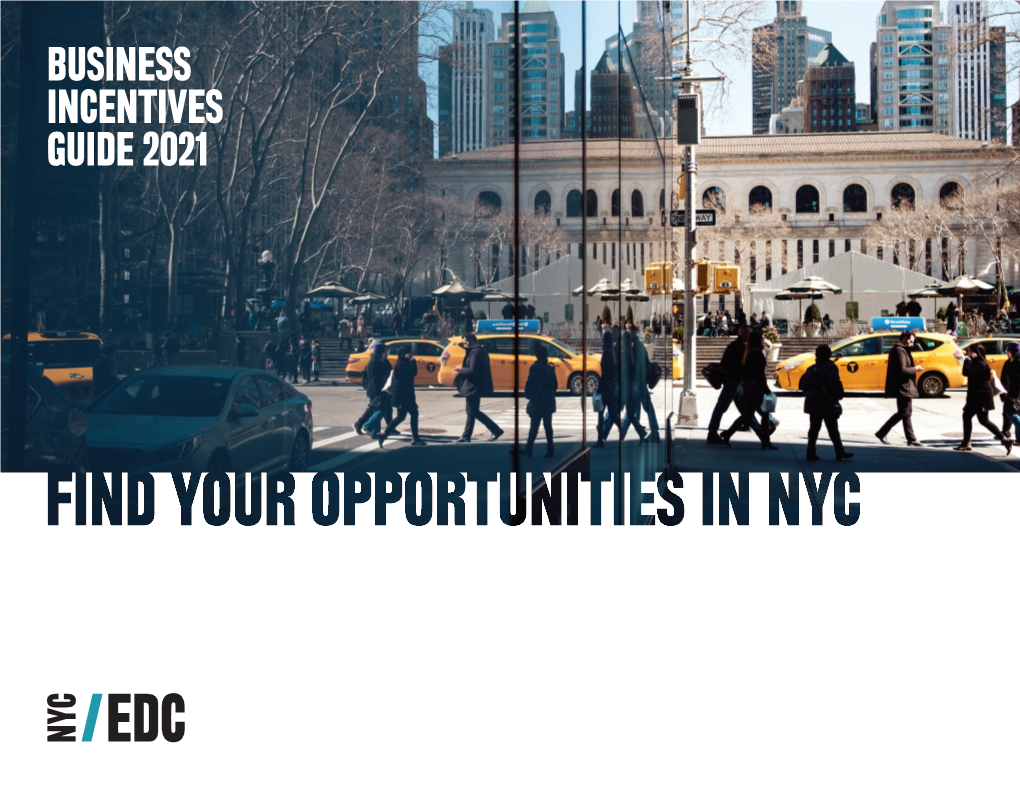 NYCEDC Business Incentives Guide