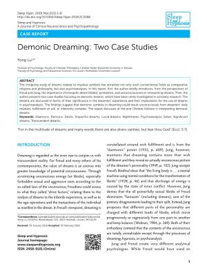 Demonic Dreaming: Two Case Studies