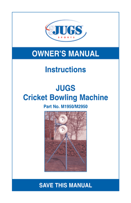 Cricket Bowling Machine Instructions