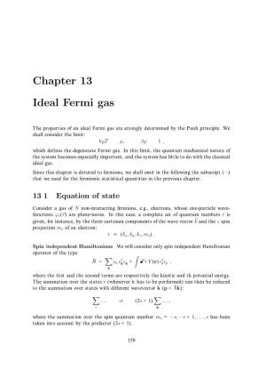 Chapter 13 Ideal Fermi