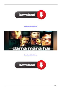 Darna Mana Hai Hindi Movies
