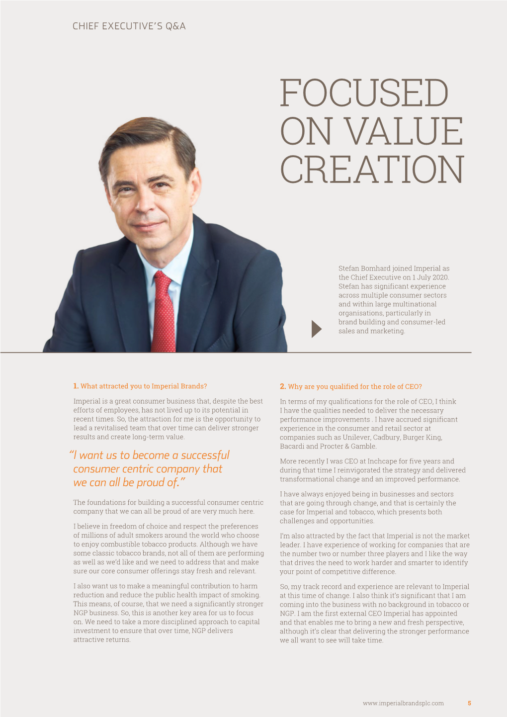 Focused on Value Creation