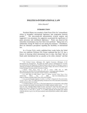 Politico-International Law