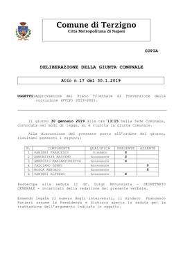 Comune Di Terzigno Città Metropolitana Di Napoli