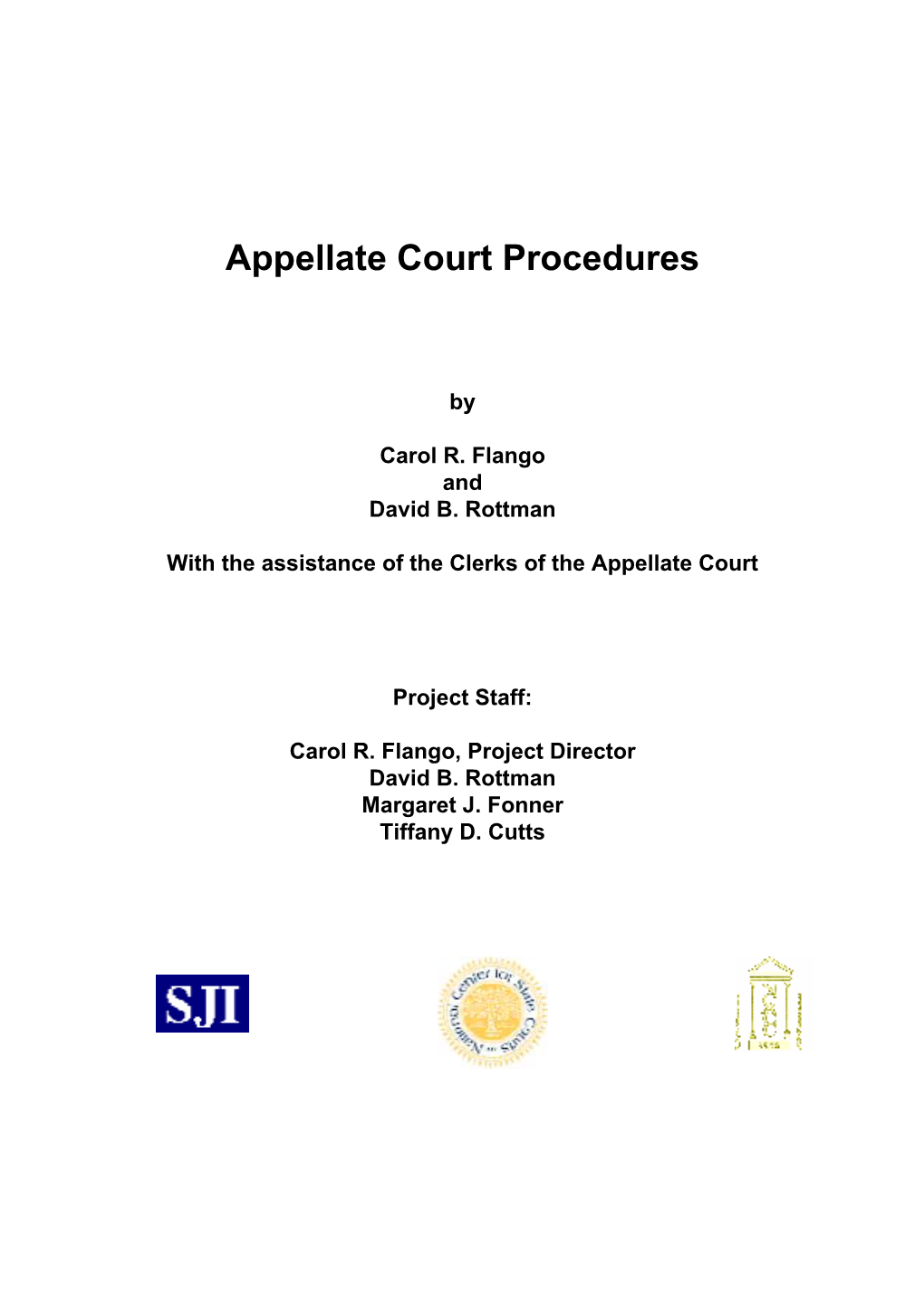 Appellate Court Procedures