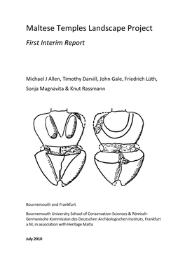 Maltese Temples Landscape Project First Interim Report