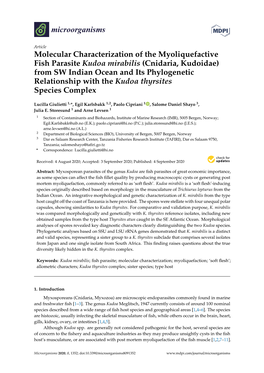 Molecular Characterization of the Myoliquefactive Fish Parasite
