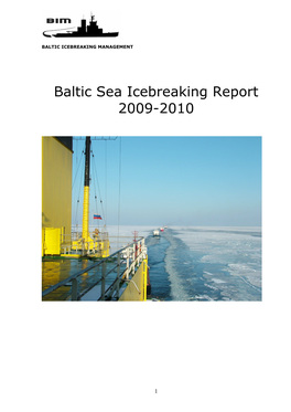 Baltic Sea Icebreaking Report 2009-2010