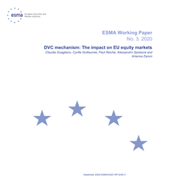 Double Volume Cap Mechanism: the Impact on EU Equity Markets 
