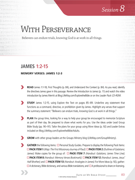 With Perseverance Believers Can Endure Trials, Knowing God Is at Work in All Things