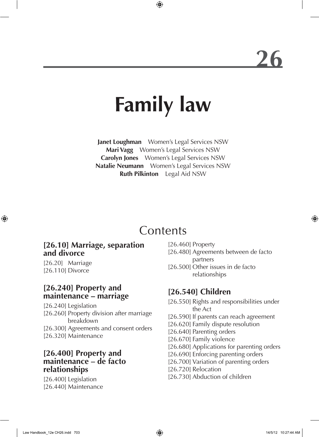 Family Law Handbook