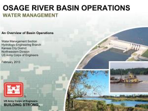 Osage River Basin Operations Water Management