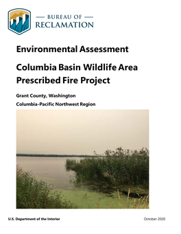 Columbia Basin Wildlife Area Prescribed Fire Project