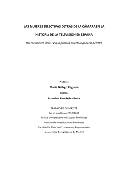 Las Mujeres Profesionales Detrás De La Cámara De