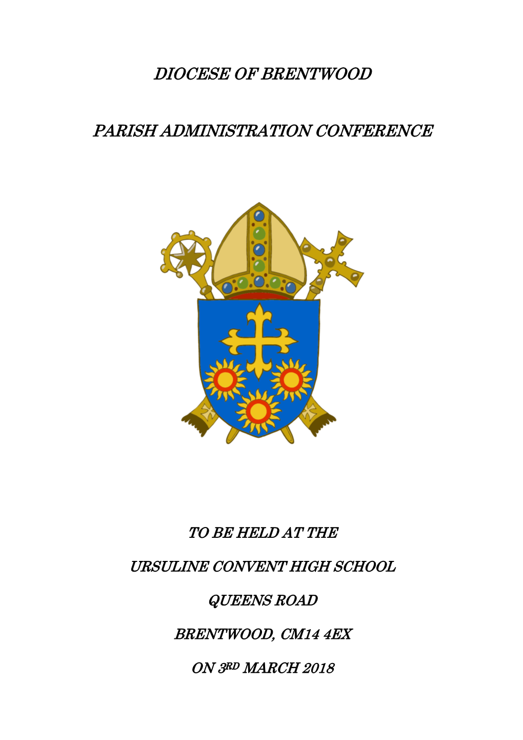 Diocese of Brentwood Parish Administration Conference