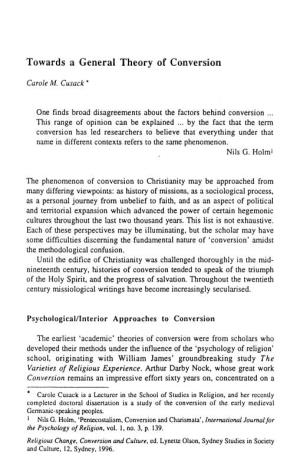 Towards a General Theory of Conversion