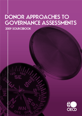 Donor Approaches to Governance Assessments 2009 Sourcebook