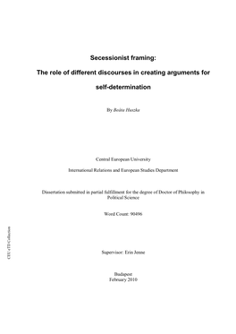 The Role of Different Discourses in Creating Arguments for Self
