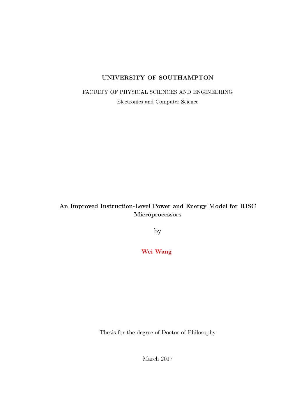 An Improved Instruction-Level Power and Energy Model for RISC Microprocessors