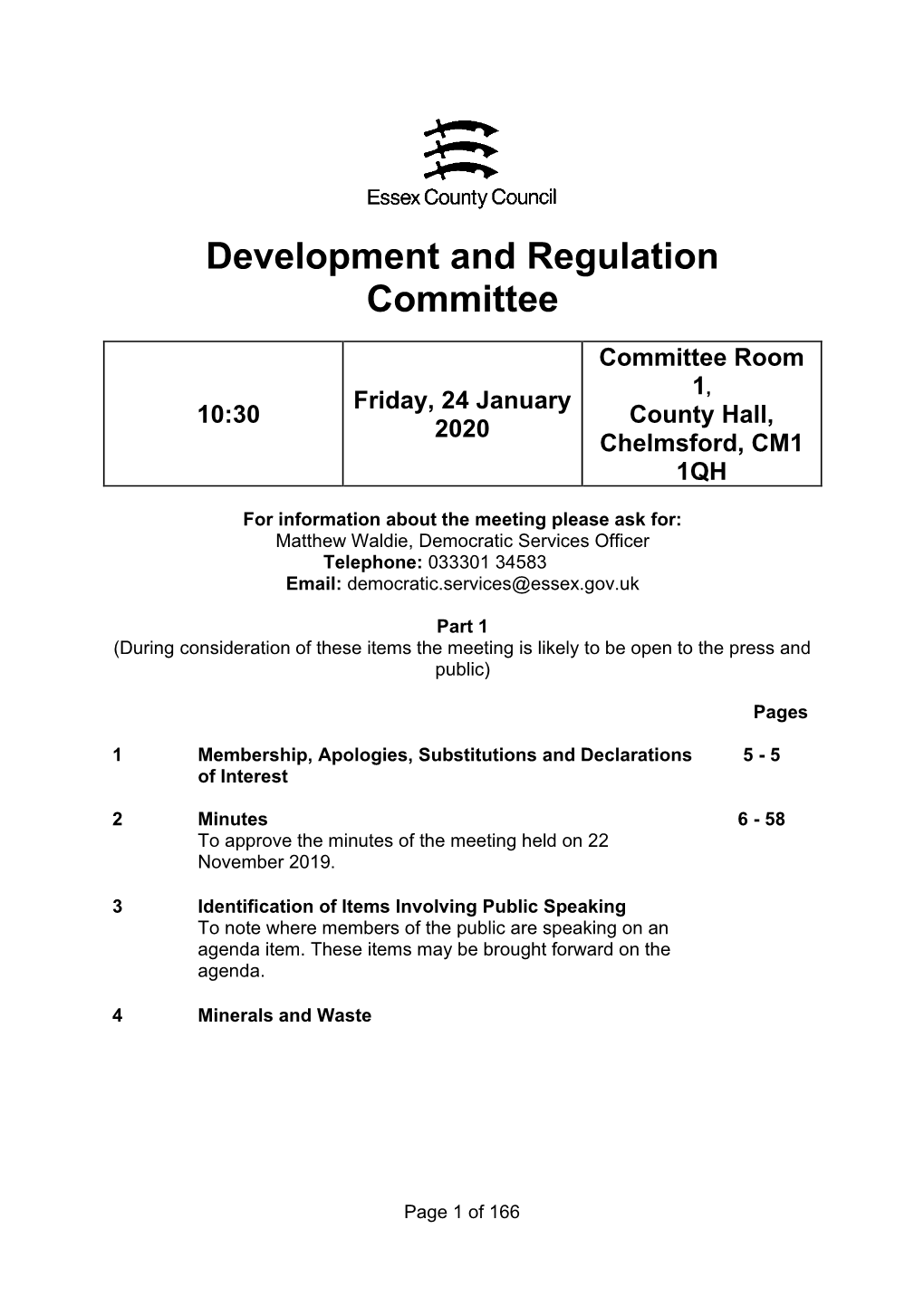 Development and Regulation Committee