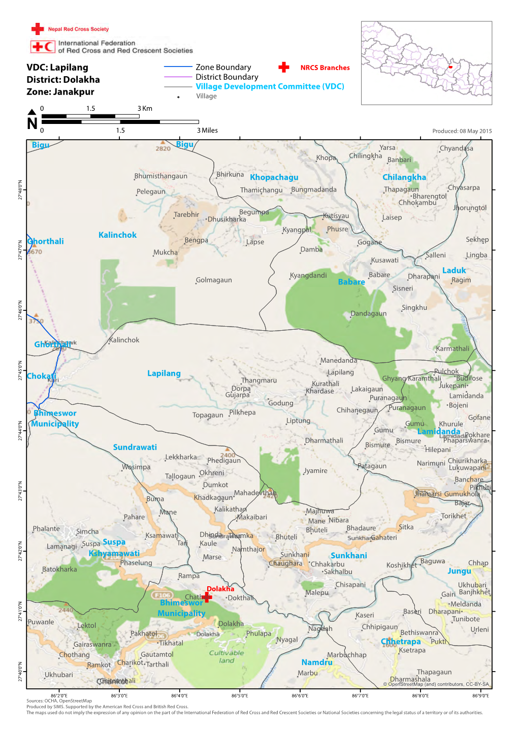 VDC: Lapilang District: Dolakha Zone: Janakpur