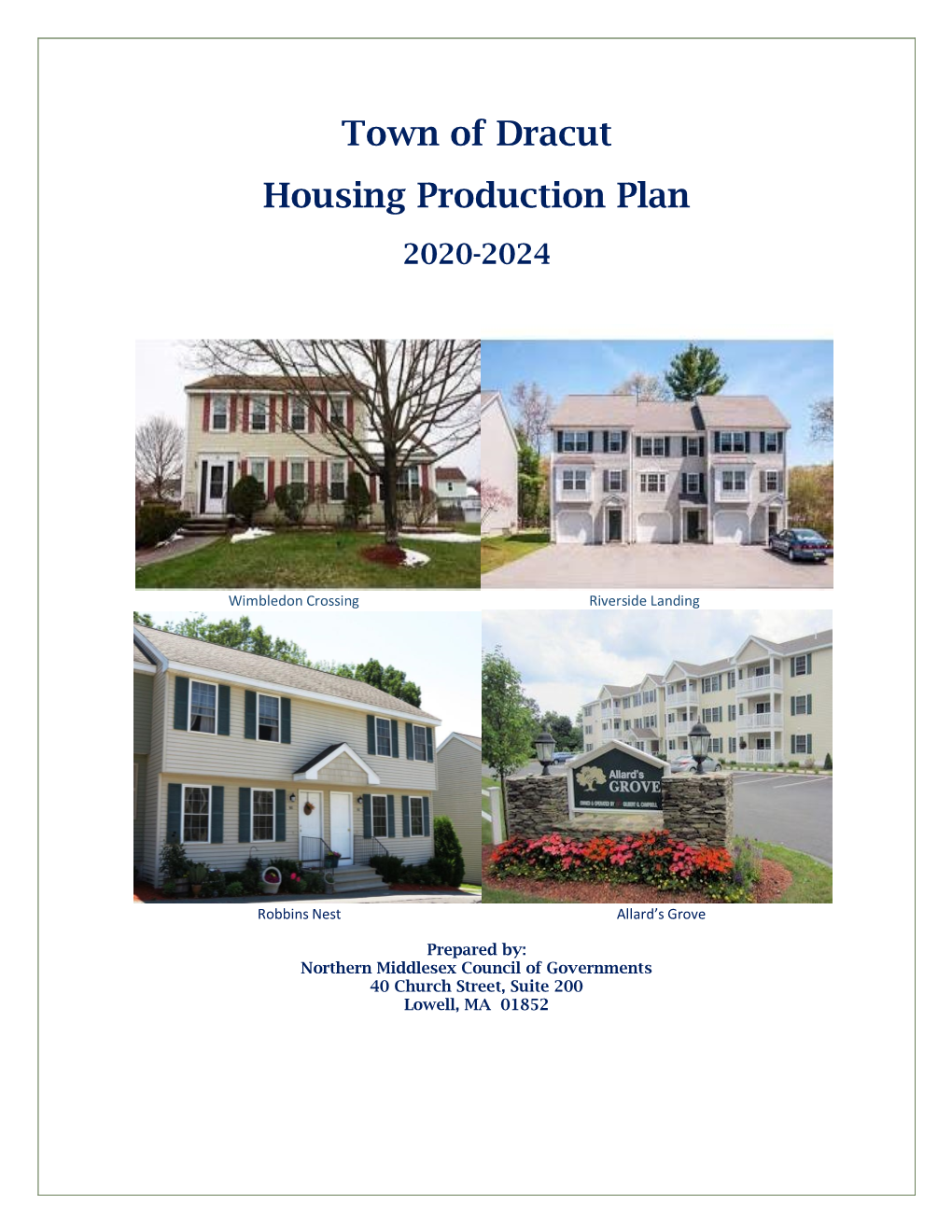 Dracut Housing Production Plan 2020-2024
